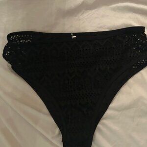 Size medium black swim wear suit bottom womens swimming